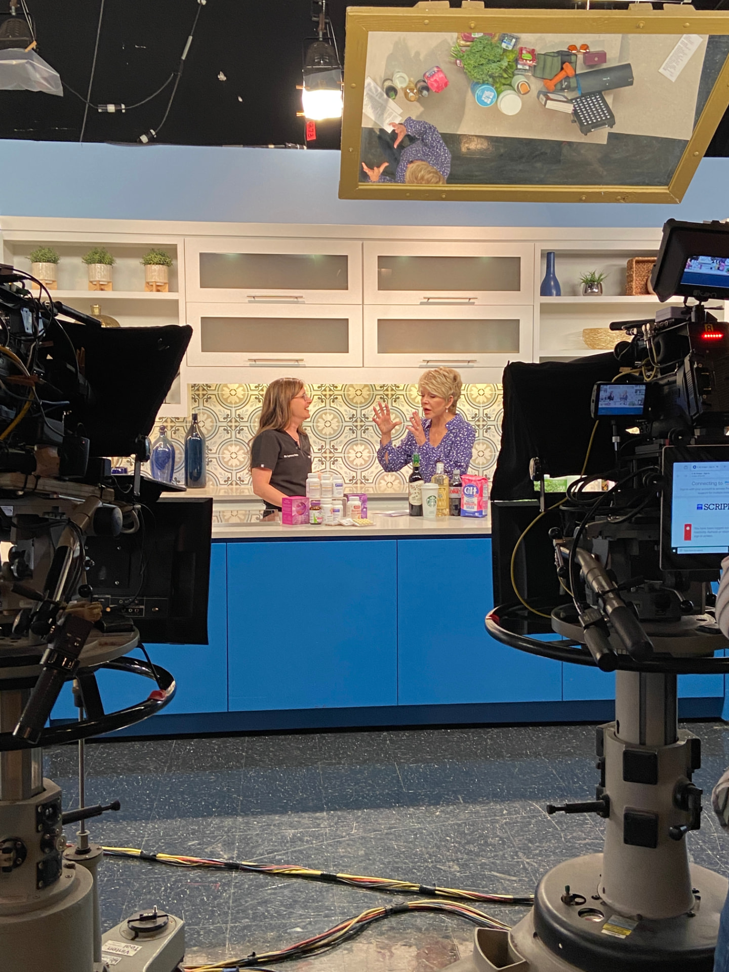 Behind the cameras on the Sonoran Living set