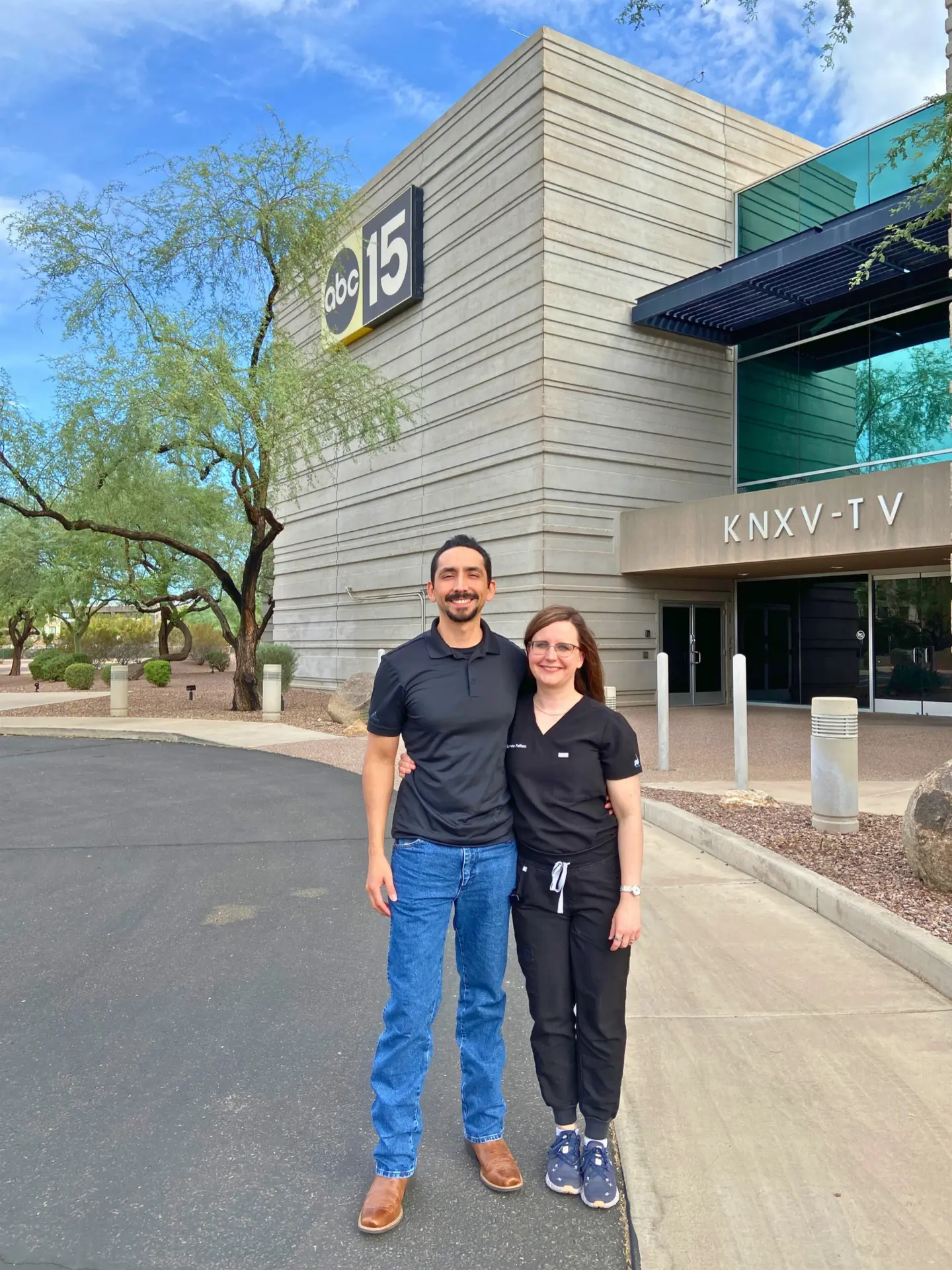 Abundance team outside the ABC15 KNXV-TV studio